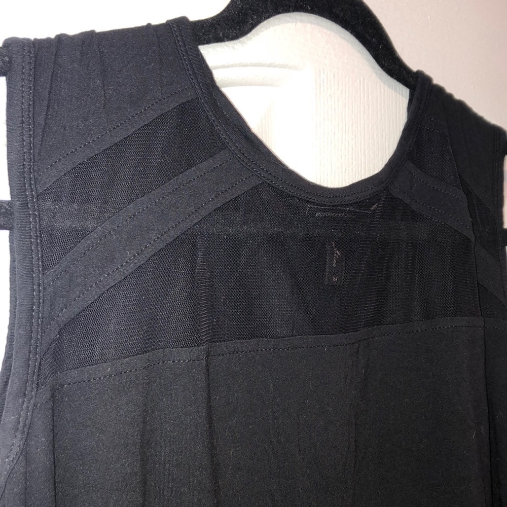 BCBG high low tank top with sheer M